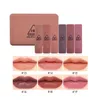 6 Pack Pumpkin Matte Lipsticks Waterproof Long-lasting Velvet Lip Stick Women Beauty Lip Cosmetic Tool