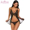 Avidlove Sexy Lingerie da donna Intimo fantasia con perizoma Fitness Babydoll Indumenti da notte Lingerie sexy Intimo caldo Indumenti da notte in pizzo D18120802