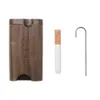 COURNOT high quality Natural Wooden Dugout With Ceramic One Hitter Bat Pipe 46*78MM Wooden Dugout Box Smoke Pipes Accessories