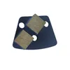 Trapezoid Concrete Grinding Plate Quick Lock Grinding Pads with Thread Holes Two Square Segments Polishing Disc 12PCS