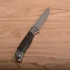 Toppkvalitet Damaskus stålficka Folding Kniv Drop Point Blade Cow Hornhandtag Utomhus EDC Presentknivar