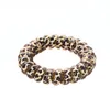 Women Girl Telephone Wire Cord Gum Coil Hair Ties Girls Elastic Hair Bands Ring Rope Leopard Print Bracelet Stretchy
