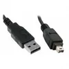 USB إلى Firewire IEEE 1394 4 PIN ILINK ADAPTER DATA CABLE 5FT 1.5M واضحة والأسود