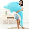 Gigante De Pelúcia Recheado Animal De Pelúcia Azul Do Mar Criatura 55 "Presente Toninha NOVO