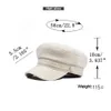 NY LA GM Fashion Beret Wszechstronny Wrinkle Hat Linen Kobieta jesienna i zimowa limita wojskowa Koreańska wersja prostej kraty kraty Simple Lattice Hats DBG MLB