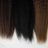 Kinky rechte tape in menselijke haarverlenging Real grof Yaki Remy Hair 16-24 Inch Adhensive Hair Extension 40pcs