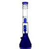 Beaker Bong Freezable Downstem Perc Hoockahs Heady Glass Dab Rigs Water Bongs Bubbler Water Pipes Chicha