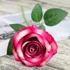 Simulation de roses artificielles Flanlette roses Décoration de mariage Holding Flowers Hotel Decoration Home Fowerfishing Flowers XD22850