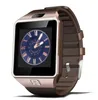 Ny SmartWatch Intelligent Digital Sport Gold Smart Watch DZ09 Pedometer för telefon Android Wrist Watch Män Kvinnors Satti Watch