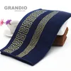 100% katoenen handdoek set badkamer geometrische patroon badhanddoek voor volwassenen gezicht handdoeken Tandhandel reissport 270K