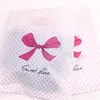 Gift Wrap Design Wholesale 100pcs/lot 20*25cm Pink Sweet Love Packaging Bags For T-shirt Plastic Shopping With Dot Bow1