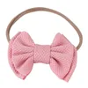 هدايا الطفل نايلون BOWKNOT الشعر Hairband الرضع مطاطا العصابة الرضع فتاة القوس الكبير العمامة رئيس الأغطية عيد الميلاد