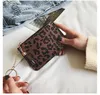 Hot Carta Leopard supporto nappa portachiavi borsa carta 4 colori PU Leopard organizzatore carta di stampa per la donna molto buona qualità