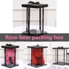 30 5x30 5x40CM 2019 Transparent Empty Gift Box for Artificial Teddy Bear Rose Flower Gifts Box Women Plush Bear Gift1237l