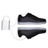 KRIATIV chaussures noires chargeur USB enfants garçon fille lumière LED baskets lumineuses baskets de danse lumineuses chaussures pour femmes
