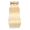 Cheveux vierges brésiliens 10-30 pouces 2 paquets avec 13 * 4 cheveux de bébé frontal en dentelle 613 # extensions blondes de cheveux raides 13x4 frontaux