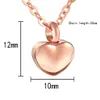 Modisches kleines Roségold-Herz, wunderschöne Andenken-Gedenk-Urne-Halskette, Edelstahl-Einäscherungsschmuck mit Trichter-Set im Lieferumfang enthalten