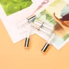 1.2 ml Lip Gloss Tube Lippen Lege Clear Fles Borstel Container Beauty Tool Mini Hervulbare Flessen Lipgloss Silvery HHA140