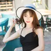 Women Sexy Casual Summer Wide Brim Hats Cute Sun Caps Female straw Hat Striped Printed Hats