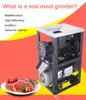 2020 Meest populaire 220V / 50Hz Elektrische vleesmolen Commerciële High-Power Fish Meat Grinder Chicken Grinder Bone Crusher