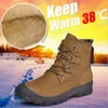 Sıcak Satış-Sian İnek Gerçek Deri Sıcak Peluş Lace Up Bilek Kar Boots Erkek Casual Martins Ayakkabı