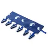 Portable Cloth Hanger Travel Essentials Bathroom Cloth Racks Folding Clothespin with 6 Clips Portable Clothes Pegs