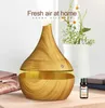 Commercio all'ingrosso 300ml Elettrico USB Aroma Diffusore Air Diffusore in legno Ultrasuoni Aria Umidificatore Essenziale Aromaterapia Cool Mist Maker per auto