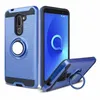 360 rotation ring cover phone cases for iPhone 13 11 12 Pro Max Samsung A02S A02 A12 A52 A72 A22 A82 S21 FE Moto G Stylus G-Power texture pc armor case with suction magnetic