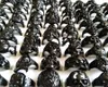 Bulk lots 50pcs Styles Mixed Black Plated Skull Skeleton Gothic Ring Whole Man Boy Punk Cool Rocker Metal Rings New Arrival Je279O