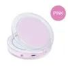 New LED Lighted Mini Makeup Mirror 3X Magnifying Compact Travel Portable Sensing Lighting Makeup Mirror SK88