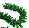 Boże Narodzenie Rattan 2.7 M Szyfrowanie PVC Christmas Rattan Garland Hotel Mall Supermarket Layout Christmas Dekoracje 2PCS