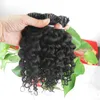 14 "18" 20 "22" Fusion Hair Extensions 1G Remy Nail / I Tip Kinky Curly Keratin Förbindande Mänskligt Hår På Capsuel 100g