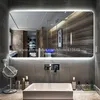 Bathroom Mirror Surface Time Temperature Date Display Music System With Radio And Bluetooth Play USB Port Touch Sensor Switch