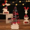 Décorations de Noël Appliques en bois Chandelier Creative Elk Bougie en verre Ornements Cadeau pour enfants Ornements1