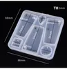 Silicone Resin Molds Trapezoid Round Waterdrop Pendant Moulds Epoxy Resin DIY Jewelry Making Molds Resin Craft Equipment