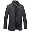 Hommes veste laine manteaux printemps automne masculin veste hommes décontracté laine mélanges bomber veste homme manteau mode hommes vêtements