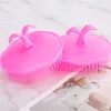 New plum hair brush, exfoliating hair brush, head massage brush, hair washing and cleaning tool T2G5004