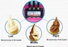 Machine à crème glacée molle à 3 saveurs, 1200W, en acier inoxydable, pour yaourt et crème glacée 404a/R22