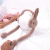 Paraorecchie di coniglio Airbag Orecchie Moving Lovely Kids Paraorecchie per adulti Orecchie invernali protettive Warm Cute Rabbit Fascia 7 colori HHA1027