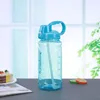 Drinking Straw Water Bottle Large Capacity Plastic Outdoor Sports Straw Cup Non Leak Water Bottle 1000ml 1500ml 2000ml 3000ml