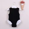 Baby Girl Clothes Ins Swan Infant Rompers Lace Toddler Girls Jumpsuits Cartoon Newborn Climbing Clothes Summer Baby Clothing DHW3775