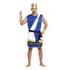 New Adult Man Zeus Costumi Maschile COS Fancy Dress Antica Grecia Re Vestiti Cosplay per Carnevale Halloween Natale Masquerade1