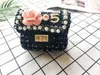 Kids Korean Bags 2020 Newest Spring Autumn Girls Mini Princess Purses Lovely Chain Shoulder Bags Pearl Flowers Woolen Handbags Tote Gifts