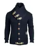Fashion-Cardigans Bomulltröjor 2018 Ny högkvalitativ solid färg Slim Front Button Mens Coats All-Match Pullover Ytterkläder Jackor