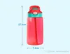 Coupe en plastique à la fuite de 16 oz 4 couleurs Bouteilles d'eau de l'enfant de dessin animé avec paille 480ml Student DuckBill Pot Creative Handy Cup BPA Free A07