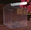 100 Stück 12 x 12 x 12 cm, transparent, sauber, PVC-Box/Kunststoff-Würfelboxen, Geschenk-Gebäck-Keks-Boxen, Vitrine