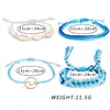 Braclets Shell Braclets Рука сплетенные Lucky Wire Bracte Wave Creative Wax Line Bracte для женщин