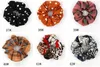 Bandeaux Vintage Floral Scrunchy bandeau Scrunchie queue de cheval cheveux corde rayé Plaid à pois coiffure pied-de-poule Accesorios BYP6092