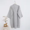 Vêtements de nuit pour hommes coton robe robe de style mince lâche Bathrobe japonais kimono somnifères robes cagoulées vneck pyjama baignier robe