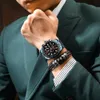 NIBOSI Orologi da uomo Top Brand di lusso al quarzo da uomo calendario militare quadrante grande orologio sportivo impermeabile Relogio Masculino